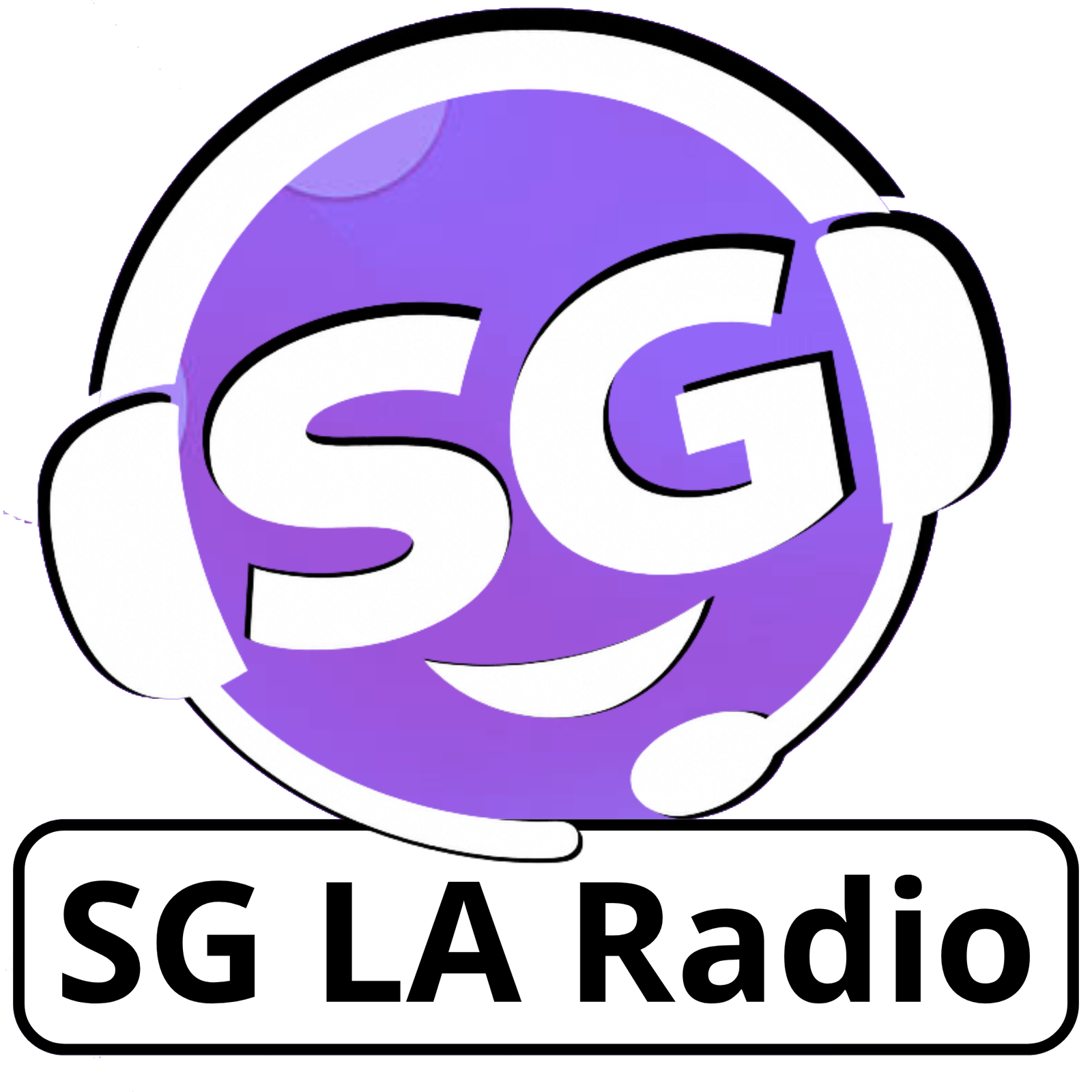 Logotipo oficial completo de SG LA Radio